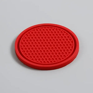 1pc Car Coaster Universal Style Non-slip Anti-scalding Adhesive Mat