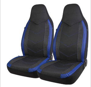 High Back Air Mesh Fabric Car Seat Covers Sporty Design Airbag Compatible Fit For Most Car Suv Truck Van Seat Cushion