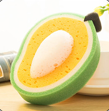 Fruit thick sponge scouring pad
