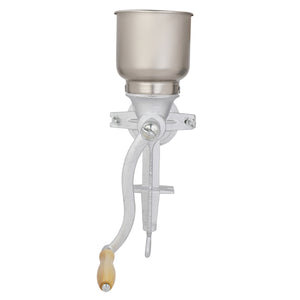 Manual hand crank grain grinder with stainless steel hopper