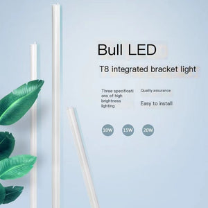 Bull lighting T8 integrated lamp commercial household LED fluorescent lamp strip energy-saving bracket lamp genuine