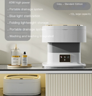 Folding washing machine