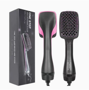 2-in-1 Hot Air Brush Multifunction Hair Dryer, Popular Cross-Border, Wet and Dry Use, Lazy Curler