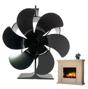 Stove Fan For Wood Pellet Stove Fan 6 Leaves Thermal Fan Wood Stove Accessories Eco Thermoelectric Fan Heat Powered For 