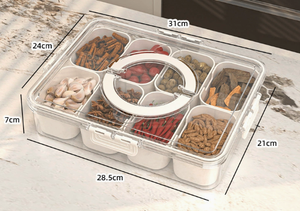 Condiment and seasoning container refrigerator storage box