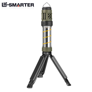 3 in 1 Camping Lantern USB Rechargeable Telescoping Tripod Outdoor Light Waterproof Flashlight with Triangle Bracket for