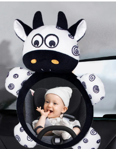 Car shatter-proof rear seat mirror for babies: 360 degree flexible rotation