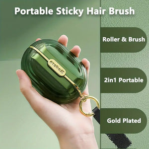 2 In1 Portable Clothes Sticky Hair Brush, Tearable Roller Hair Remover Brush, Travel Dust Lint Remover Brush Roller