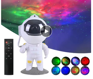 Astronaut Starry Sky Projector Night Light Galaxy Star Sky LED Projection Lamp With Remote For Kids Bedroom Home Party D