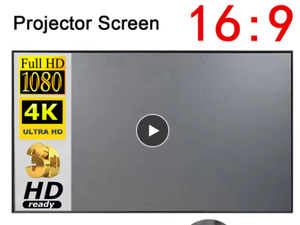 Portable Projector Screen Simple Curtain Anti-Light 60/70/80/100/120 Inches Projection Screens for Home Outdoor Office P