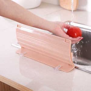 Home kitchen sink flaps Creative retractable sink splash guards