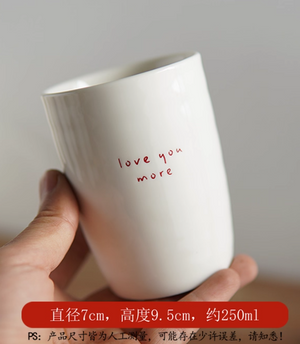 Wave point ceramic coffee cup